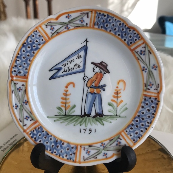 Limoges Other - Limoges plate small viva la liberte collectible